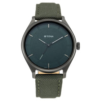 Titan Men's Classic Watch: Gradient Dial & Sleek Markings with Leather Strap-NS1802SL13 - Image 14