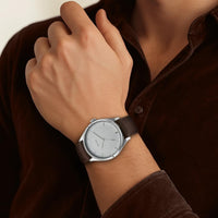 Titan Men's Classic Watch: Gradient Dial & Sleek Markings with Leather Strap-NS1802SL13 - Image 3