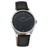 Titan Men's Classic Watch: Gradient Dial & Sleek Markings with Leather Strap-NS1802SL13 - Image 10