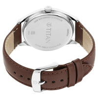 Titan Men's Classic Watch: Gradient Dial & Sleek Markings with Leather Strap-NS1802SL13 - Image 8