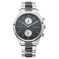 Titan Men's Classic Watch: Gradient Dial & Sleek Markings with Leather Strap-NS1802SL13 - Image 11