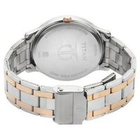 Titan Karishma Quartz Analog With Date Blue Dial Two Toned Silver & Rose Gold Stainless Steel Strap Watch for Men - NT1825KM01 - Image 3