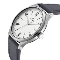 Titan Men's Minimalist Zen Watch: Sleek Leather Strap with Contrast Hands - Image 5