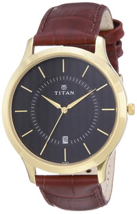 Titan Karishma Quartz Analog With Date Blue Dial Two Toned Silver & Rose Gold Stainless Steel Strap Watch for Men - NT1825KM01 - Image 8